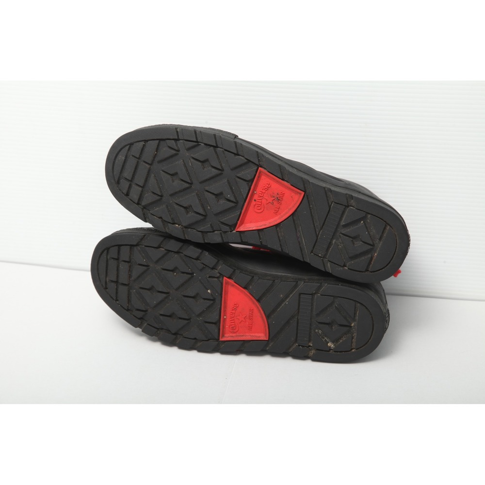 Converse Chuck Taylor Street Hiker Black Leather Red Laces High Top Boots Men 11 - Picture 9 of 13